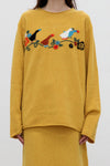 YANYAN KNITS Fall/Winter 2025 Pullover Sweater YYK-YYW25-1322-HUANG Yellow (YYW25-1321 YYW25-1322)